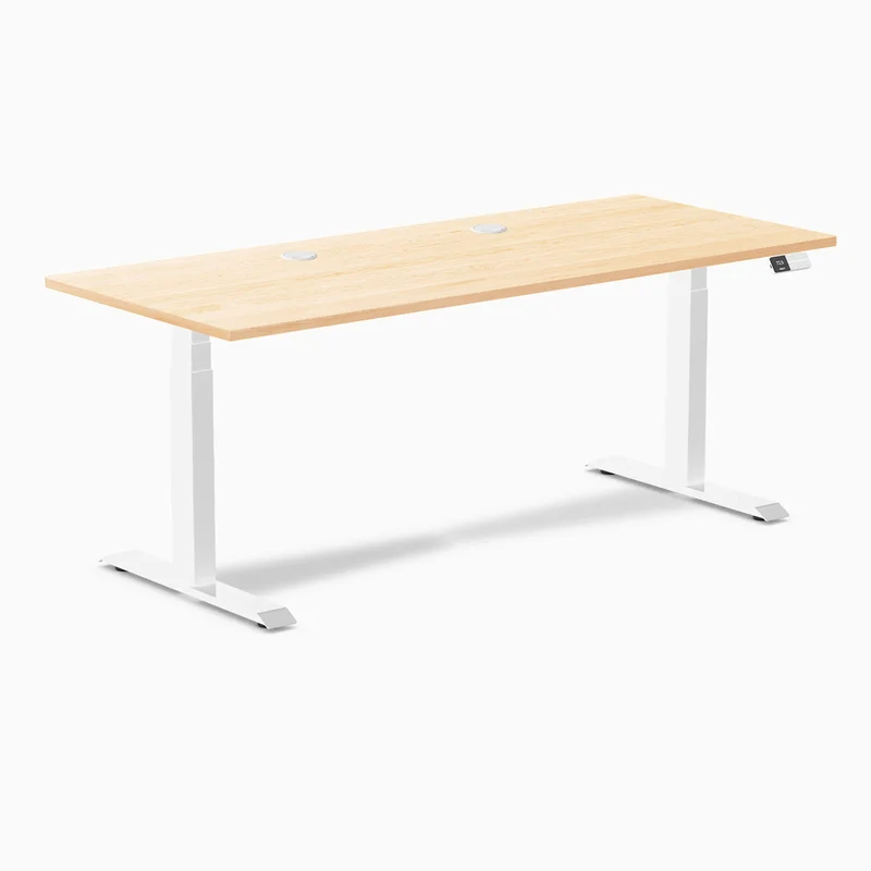 Desky Dual Hardwood Sit Stand Desk
