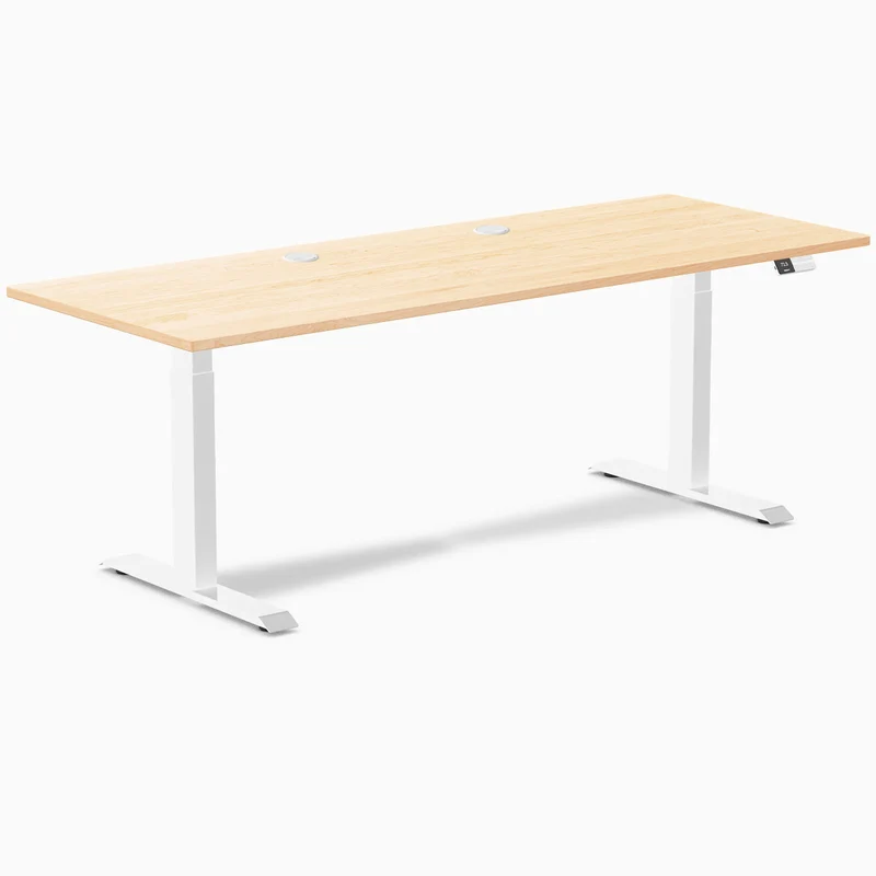 Desky Dual Hardwood Sit Stand Desk