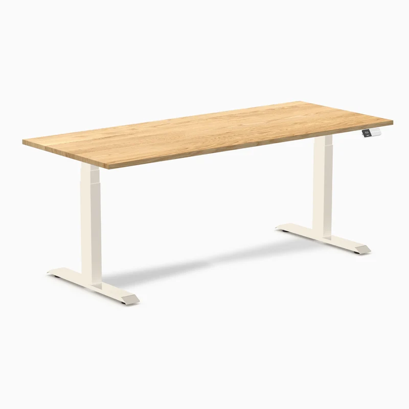 Desky Dual Hardwood Sit Stand Desk