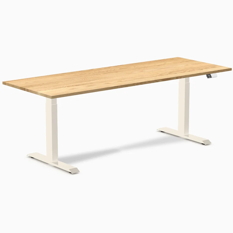 Desky Dual Hardwood Sit Stand Desk