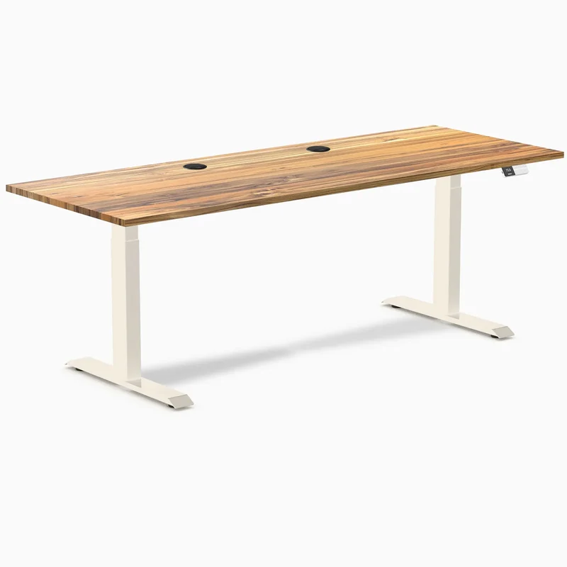 Desky Dual Hardwood Sit Stand Desk