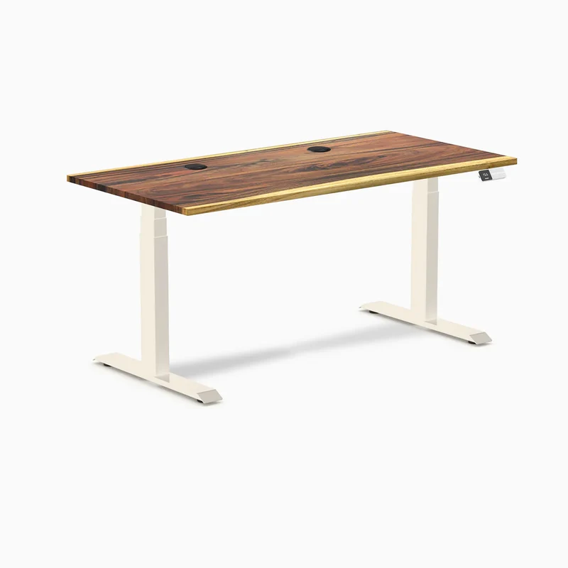 Desky Dual Hardwood Sit Stand Desk