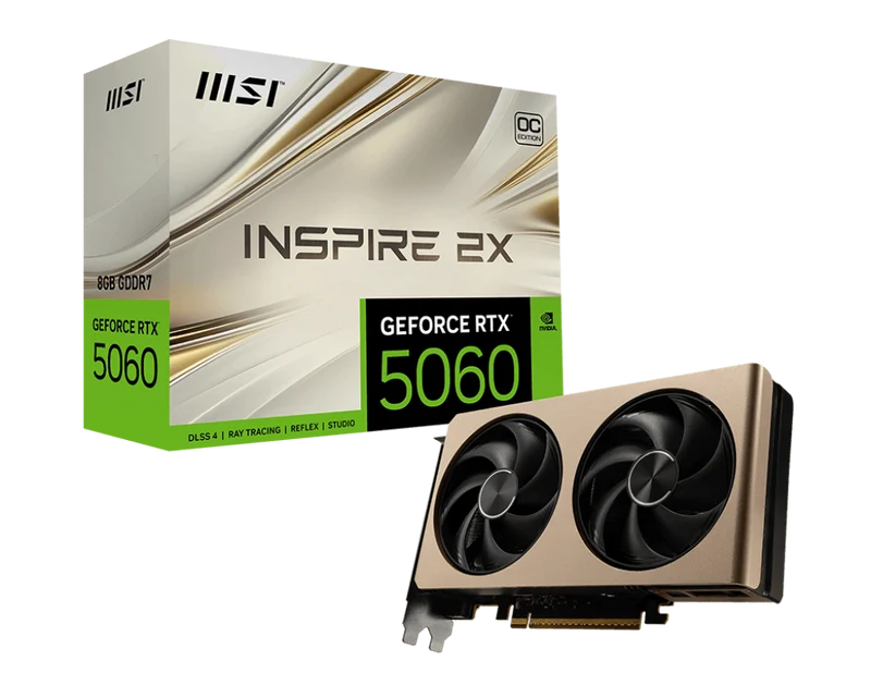 MSI GeForce RTX 5060 8G INSPIRE 2X OC