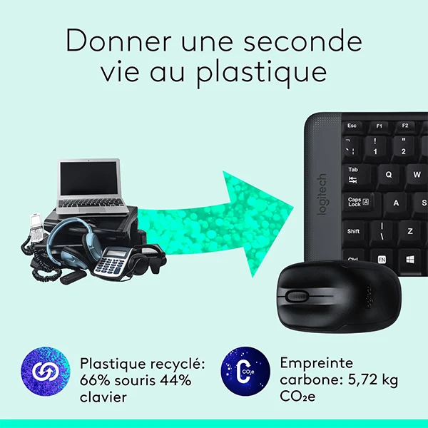 Logitech Combo MK220 Sans-fil (EN-AR)