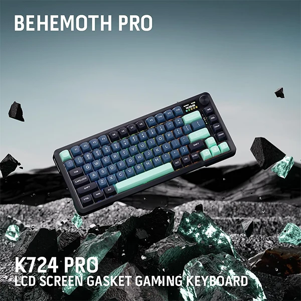 Redragon K724 Pro LCD Wireless (Dark Jade)