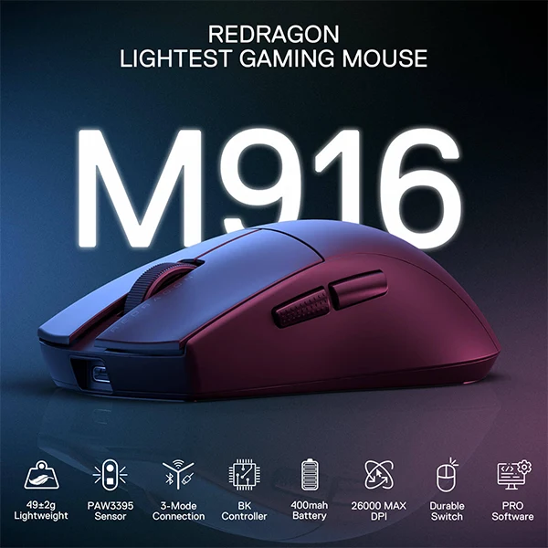 Redragon M916 PRO 1K Wireless