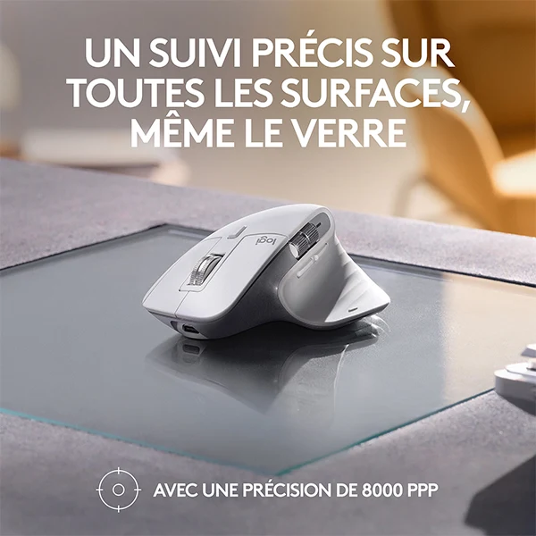 Logitech MX Master 3S for Mac (Gris Pâle)