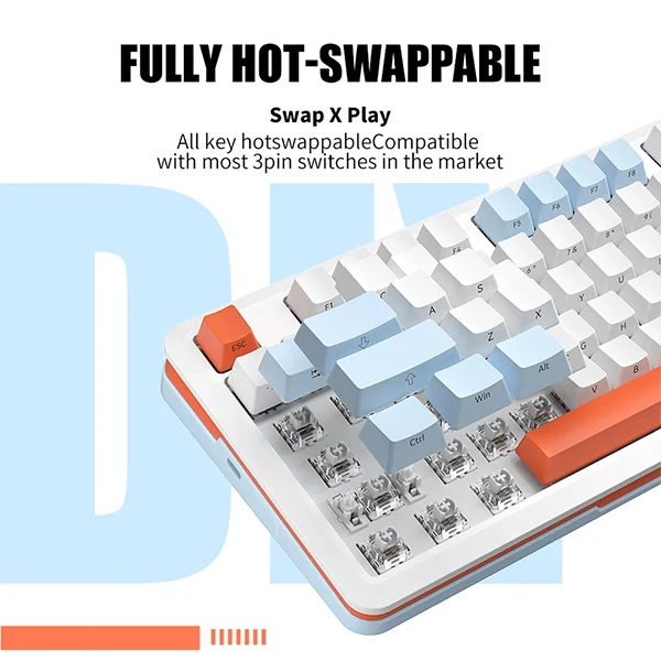 Furycube S82 Silver Switch (Glacier Orange)