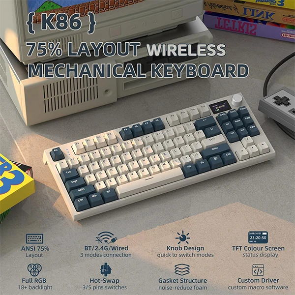ATTACK SHARK K86 Timing machine (Blue Whale Switch)