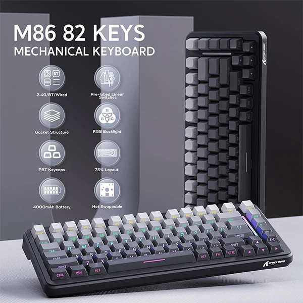 ATTACK SHARK M86 Moon night (Blueberry Switch)