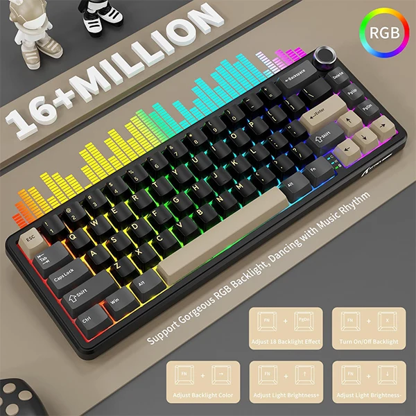 ATTACK SHARK X66 Star Black (Strawberry Switch)