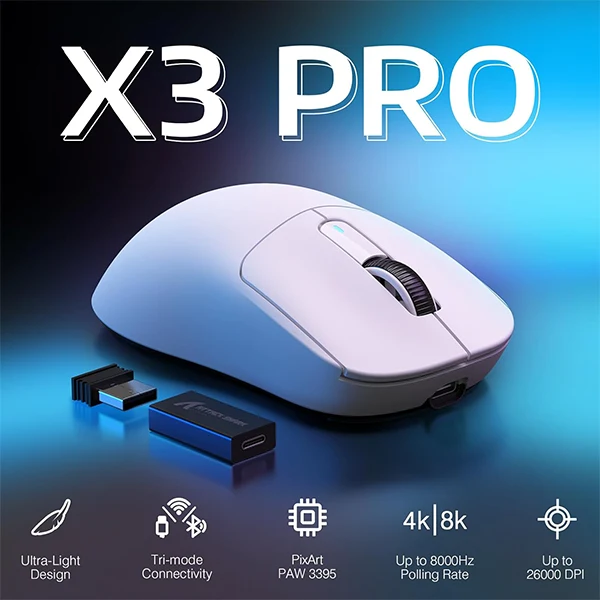 ATTACK SHARK X3 Pro (White)