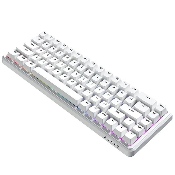 Ajazz ak680 max wireless White 8+1k