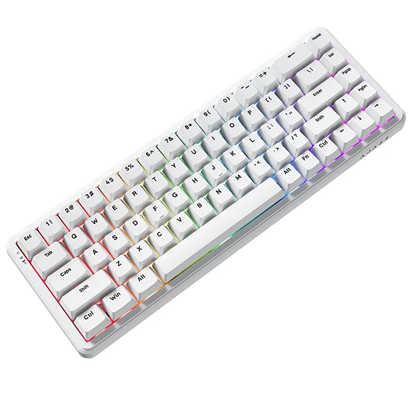 Ajazz ak680 max wireless White 8+1k