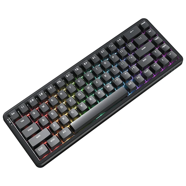 Ajazz ak680 max wireless Black 8+1k