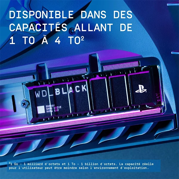 Western Digital SSD WD Black SN850P 4TB - Avec dissipateur thermique (Pour Consoles PS5)
