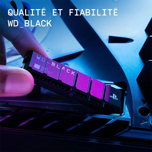 Western Digital SSD WD Black SN850P 4TB - Avec dissipateur thermique (Pour Consoles PS5)