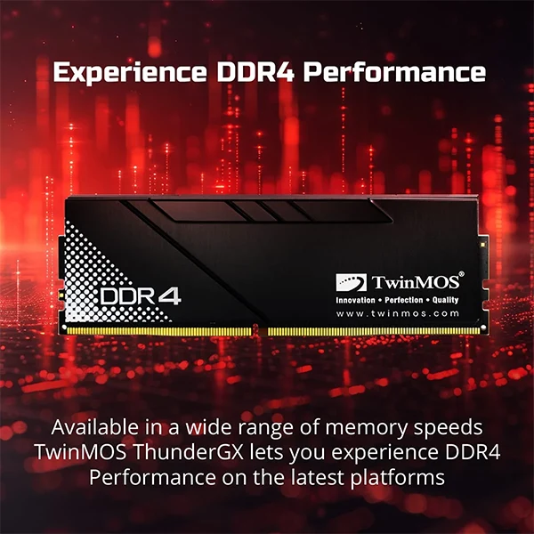 TwinMOS Thunder GX 16GB (1x16GB) DDR4 3200 MHz CL16 avec Heatsink