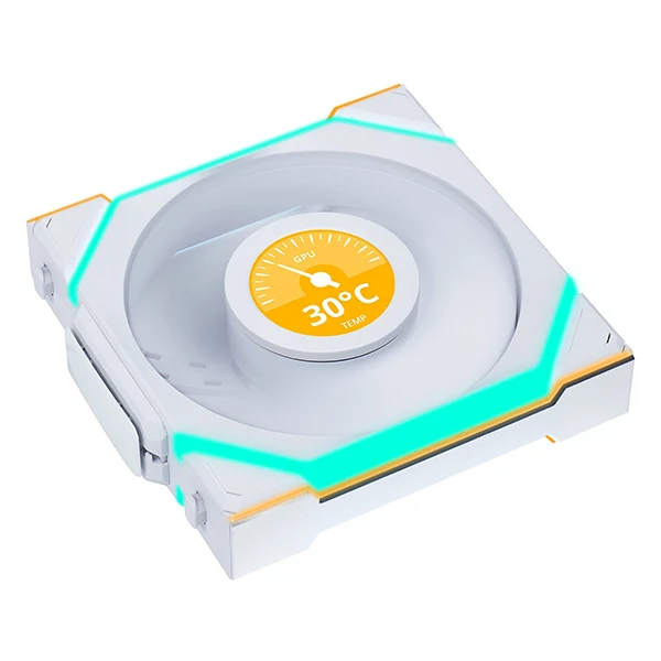 Lian Li Uni Fan SL Wireless LCD 120 Reverse Blade Blanc