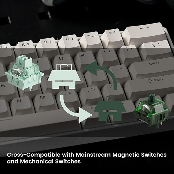 MonsGeek FUN60 Pro white (Magnetic Switch)