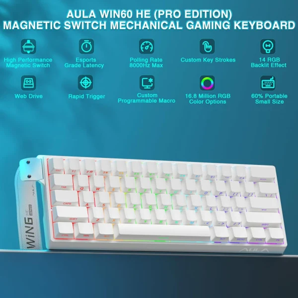 Aula WIN60 HE WHITE (Magnetic Switch)