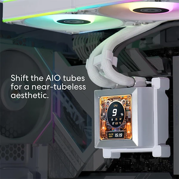 Lian Li Hydroshift LCD 360R Blanc