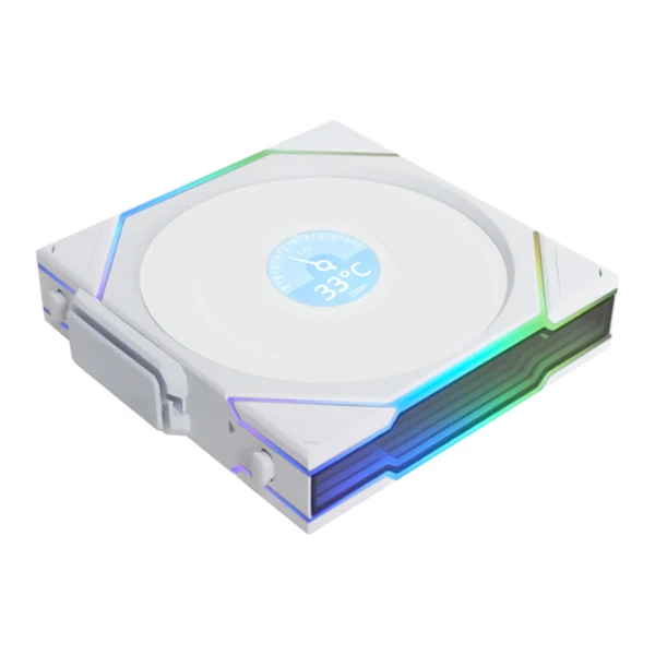 Lian Li Uni Fan TL-LCD 120 Wireless Reverse Blanc
