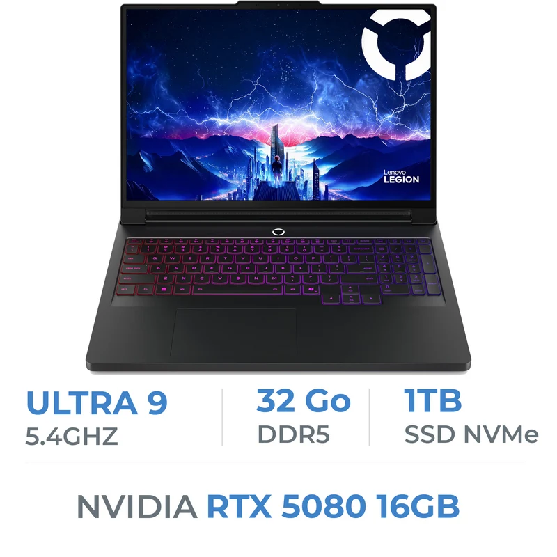 Lenovo Legion 7 Pro 16IAX10H Ultra 9 275HX/32GB/1TB SSD/RTX5080 16GB/16"