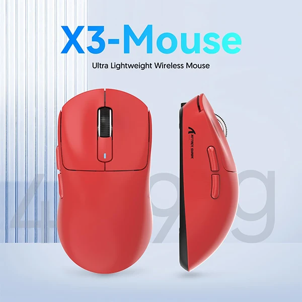ATTACK SHARK X3 (Rouge)