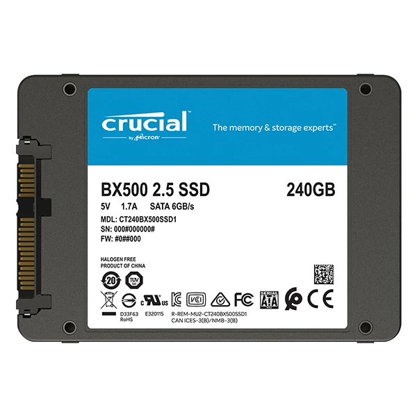 Crucial BX500 2.5" SSD 240GB