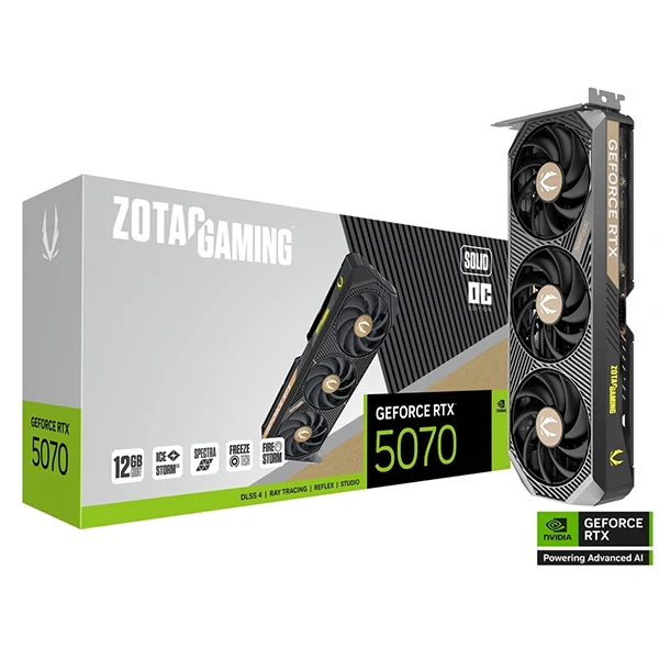 ZOTAC GAMING GeForce RTX 5070 SOLID OC 12GB GDDR7