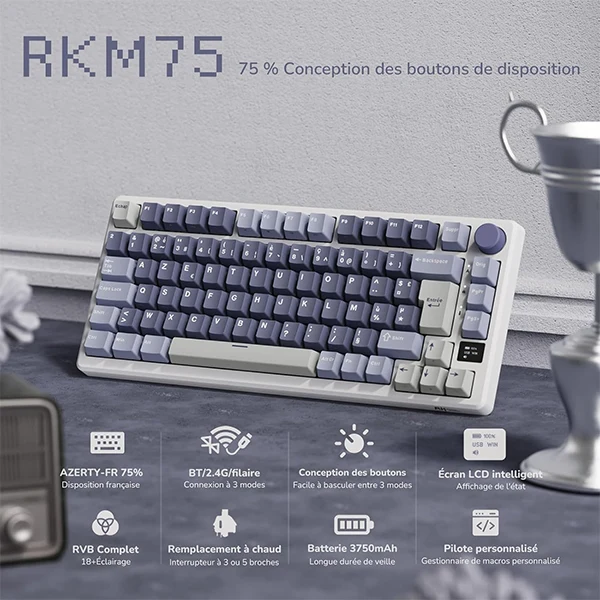 Royal Kludge RKM75 (Bleu)