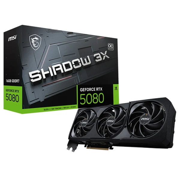 MSI GeForce RTX 5080 Shadow 3X OC 16GB GDDR7