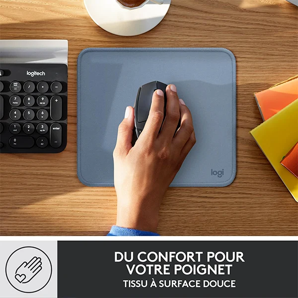 Logitech Mouse Pad Studio Series (Bleu Gris)