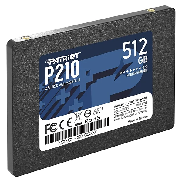 Patriot P210 512GB SSD SATA III 2.5"
