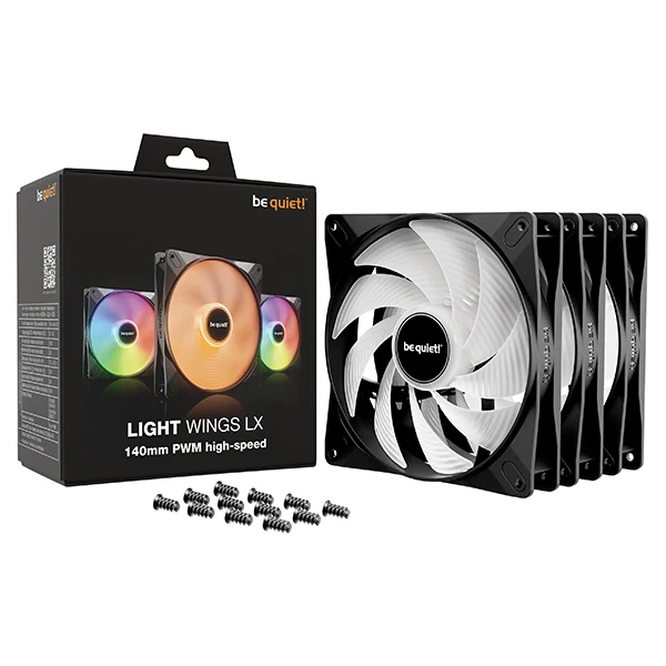 be quiet! Light Wings LX 140 mm PWM High Speed Triple Pack