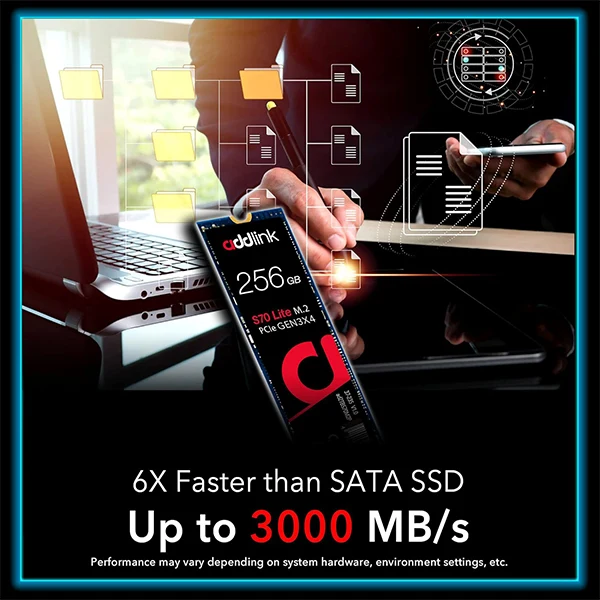 Addlink S70 Lite 256GB SSD M.2 PCle GEN3X4