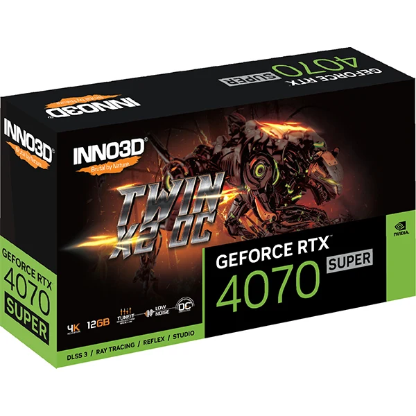 INNO3D GeForce RTX 4070 SUPER Twin X2 OC 12GB GDDR6X