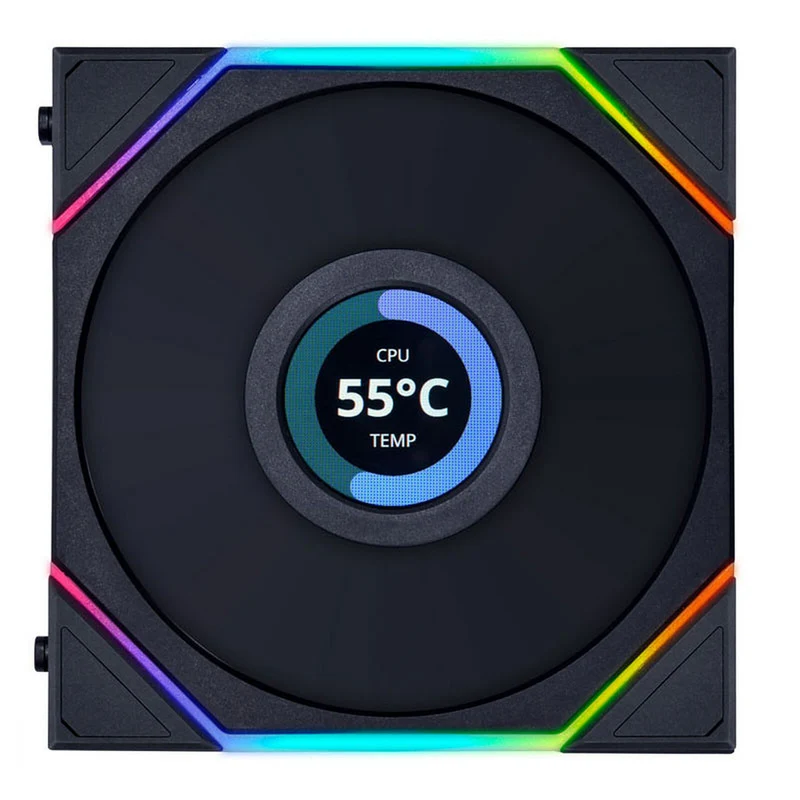 Lian Li Uni Fan TL120 LCD Noir (Triple Pack)