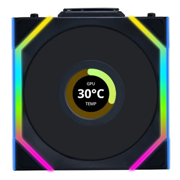 Lian Li Uni Fan SL Wireless LCD 120 Reverse Blade Noir (Triple Pack)