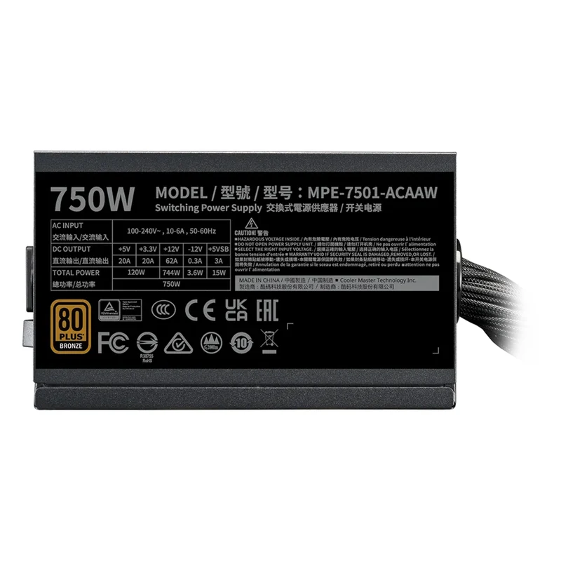 Cooler Master MWE Bronze 750W V3