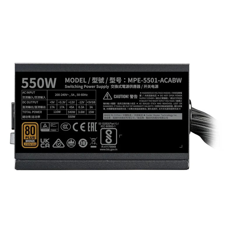 Cooler Master MWE Bronze 550W V3