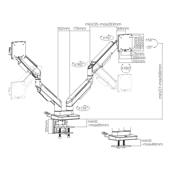 XTRMLAB L420C-16TDL-BWG (Black-White)
