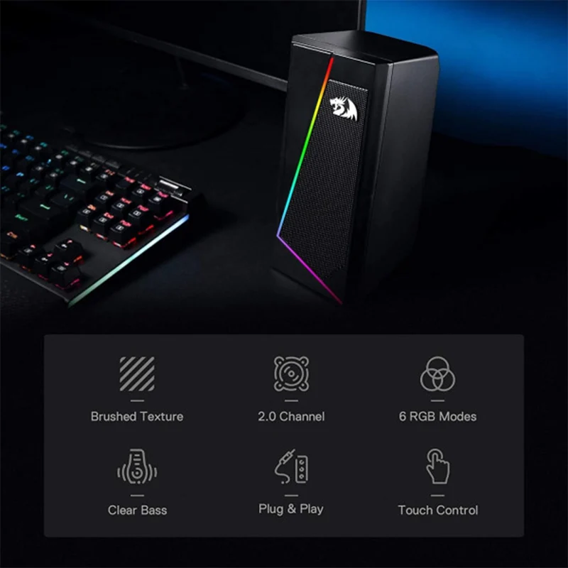 Redragon GS520 Anvil RGB Desktop Speakers 2.0