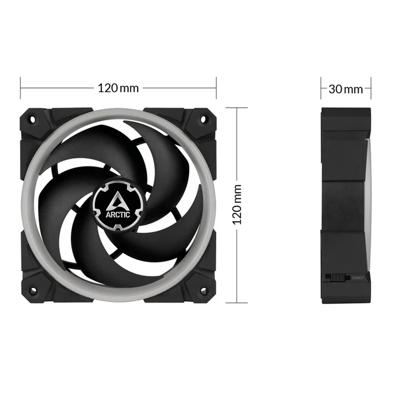 Arctic BioniX P120 A-RGB + A-RGB Controller (Pack 3)