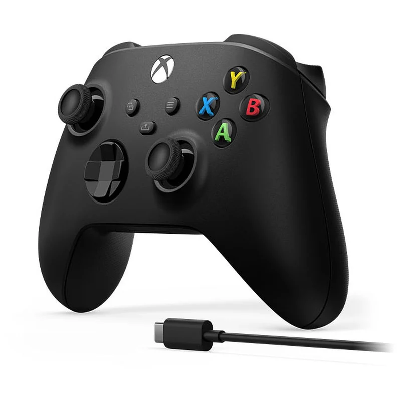 Xbox Manette sans fil Carbon Noir + câble USB-C