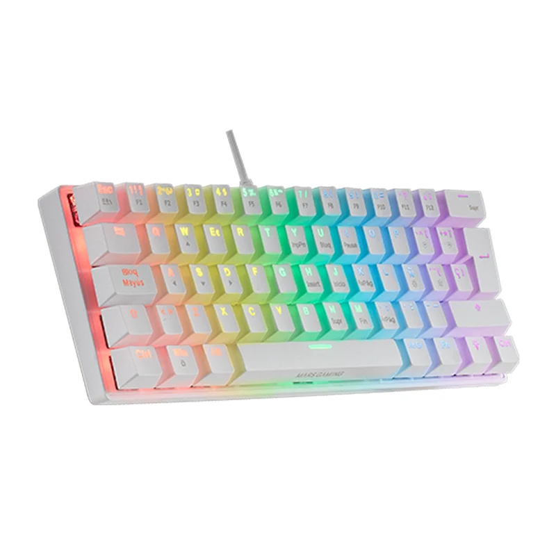 Mars Gaming MK60 White (Blue Switch)