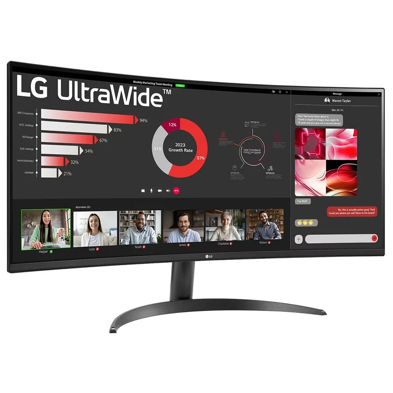 LG 34WR50QC-B 34" Curved 100Hz