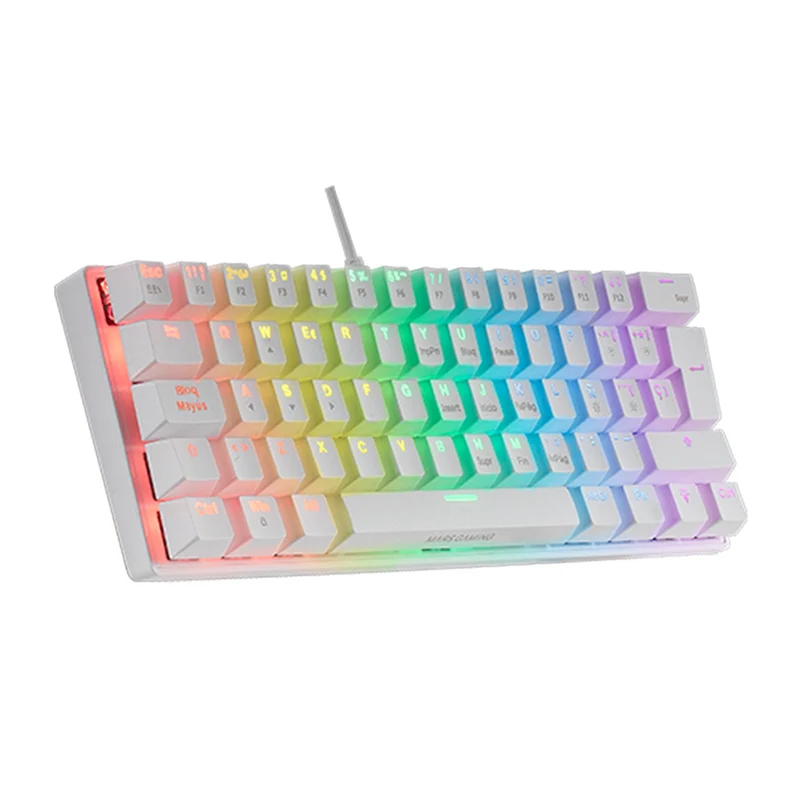 Mars Gaming MK60 White (Brown Switch)