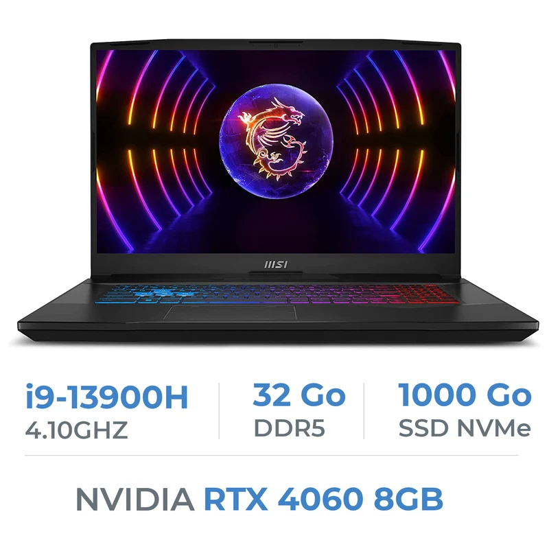 MSI Pulse 17 B13VFK-686ES i9-13900H/32GB/1TB SSD/RTX4060 8GB/17.3'' 240Hz IPS QHD